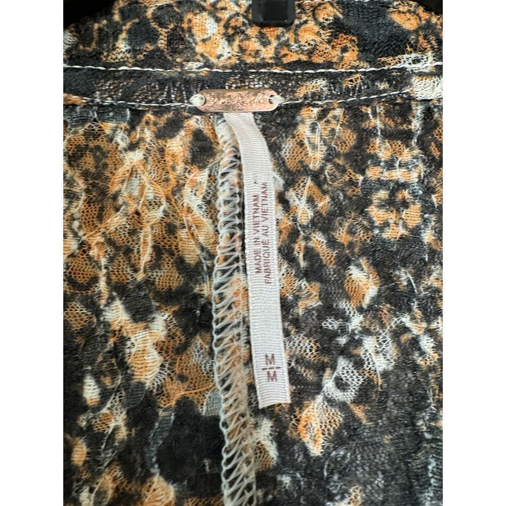 Free People Out For The Night Snake Print Blouse - Picture 3 of 10